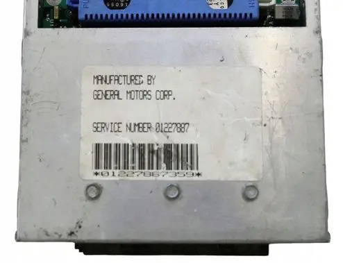 Opel Kadett E Engine control unit/module 01227887