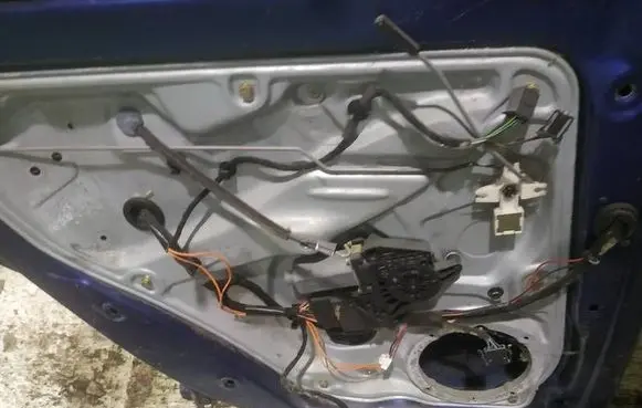 Volkswagen PASSAT B5 Sliding door window regulator with motor AS2