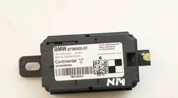 BMW 4 F36 Gran coupe Door central lock control unit/module 8706502