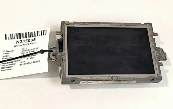 Mercedes-Benz E W212 Screen/display/small screen A2129004407