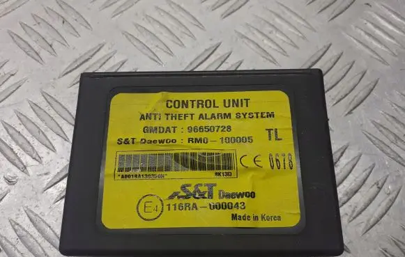Chevrolet Aveo Alarm control unit/module 96650728