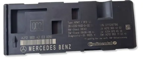 Mercedes-Benz C W204 Tailgate/trunk control unit/module A2129004203 28402614023