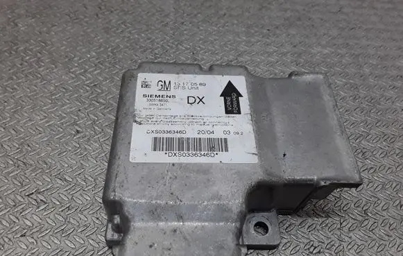 Opel Signum Airbag control unit/module 13170589 5WK43471