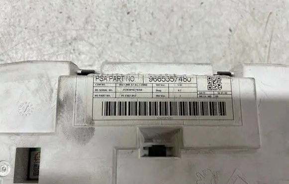 Citroen C5 Speedometer (instrument cluster) 9665557480 21203010229268