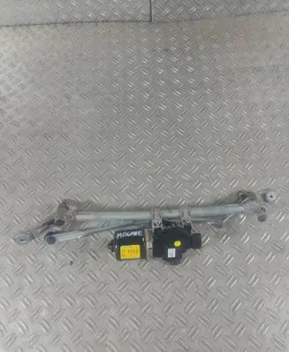 Front wiper linkage and motor