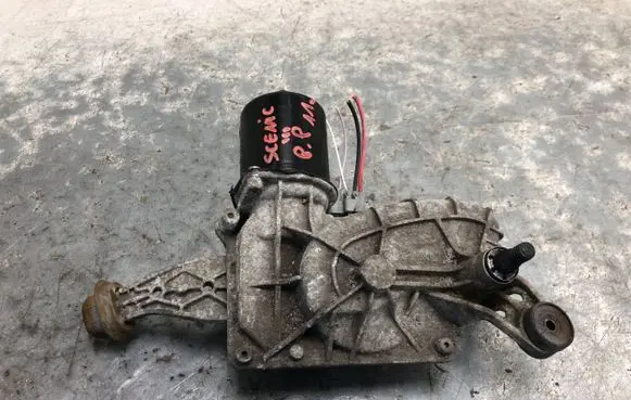 Front wiper linkage and motor