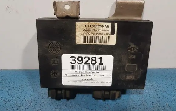 Volkswagen New Beetle Engine control unit box 1jm907291