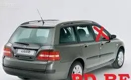 Fiat Stilo Front door window glass four-door 46784990