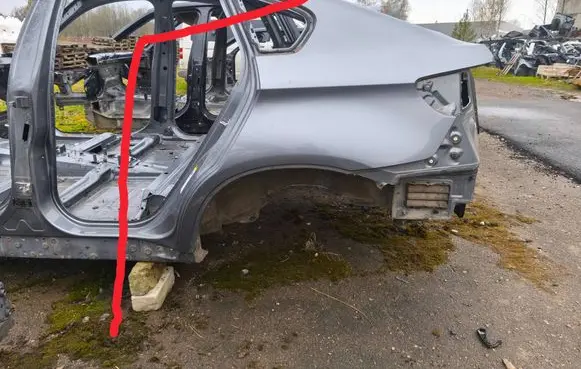 BMW X6 E71 Rear quarter panel 7182715