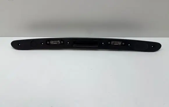Trunk door license plate light bar