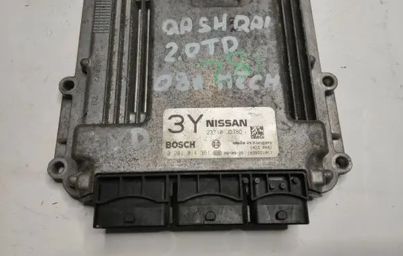 Nissan Qashqai Engine control unit/module 23710JD78D 1039S21017 0281014361
