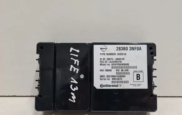 Nissan Leaf I (ZE0) Other control units/modules 283B03NF0A 99012674 ADN195048BA00