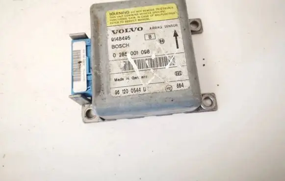 Volvo S40, V40 Airbag control unit/module 9148495B 0285001098