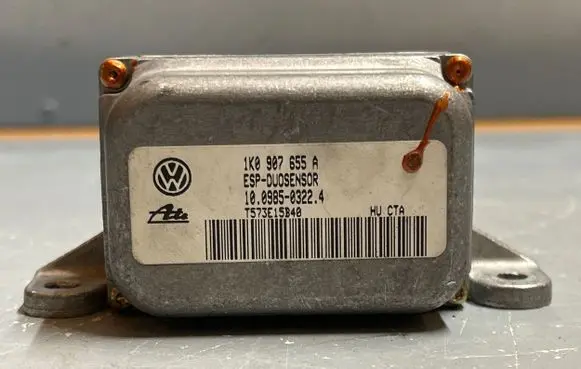 Audi A3 S3 8P ESP acceleration yaw rate sensor 1K0907655A 10098503224 T573E15B40