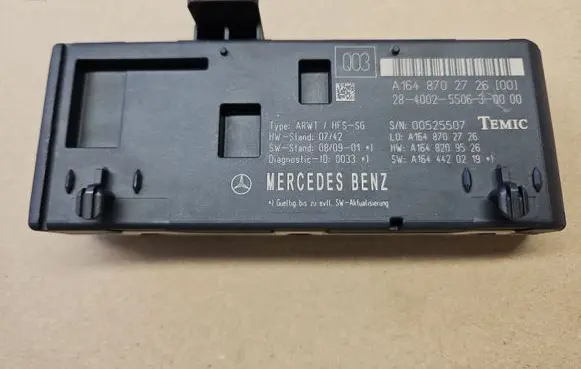 Mercedes-Benz GL X164 Tailgate/trunk control unit/module A1648702726 A1648209526 A1644420219