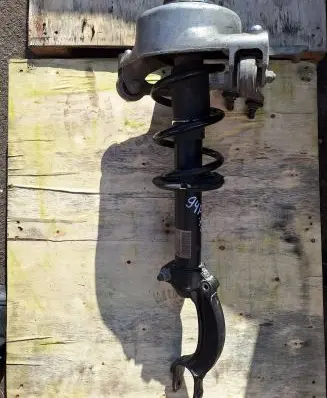 Front shock absorber with coil spring
