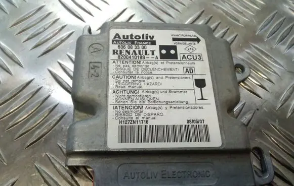 Renault Kangoo I Airbag control unit/module 606083300 8200410188A