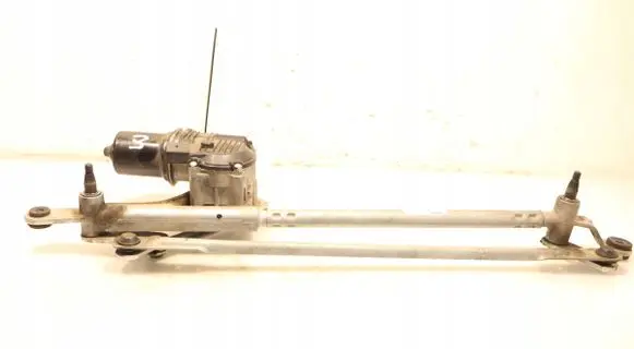 Front wiper linkage and motor