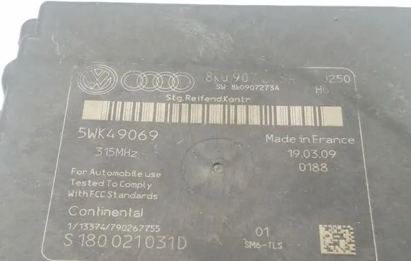 Audi A4 S4 B8 8K Other control units/modules 8K0907273A 5WK49069