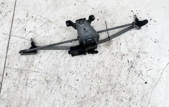 Front wiper linkage and motor