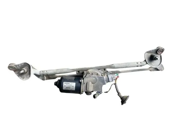 Front wiper linkage and motor