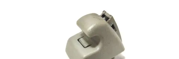 Sun visor clip/hook/bracket