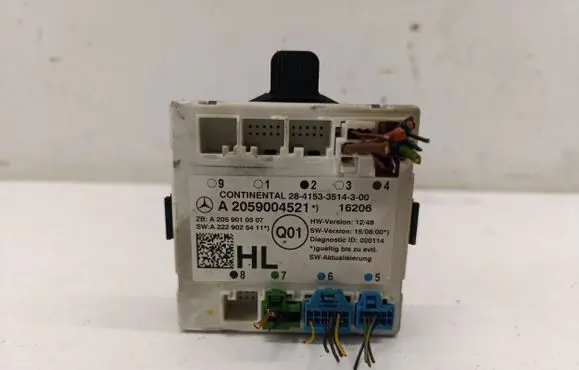Mercedes-Benz GLC X253 C253 Door control unit/module A2059004521