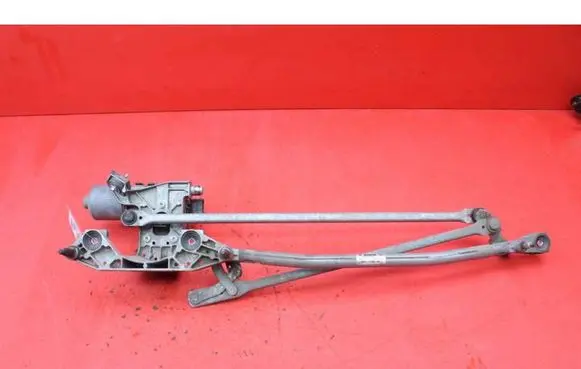 Front wiper linkage and motor
