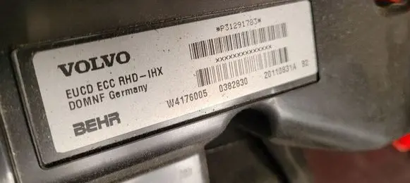 Volvo V60 Interior heater climate box assembly