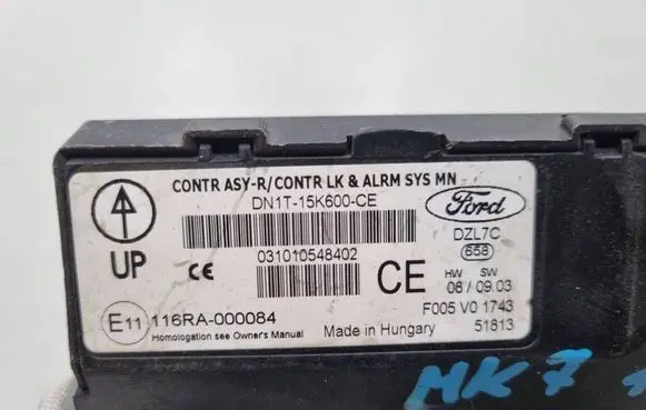 Ford Fiesta Other control units/modules DN1T15K600CE