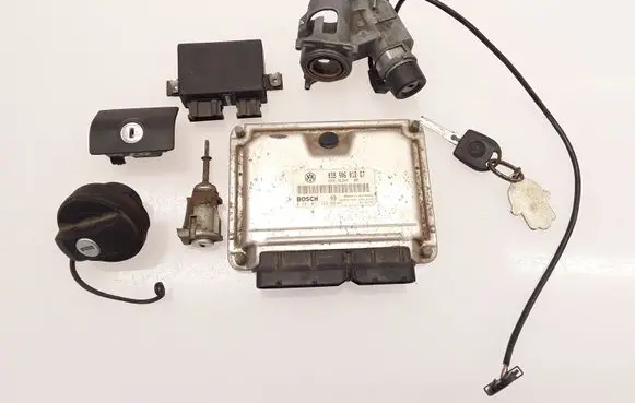 Volkswagen Lupo Engine ECU kit and lock set 0281011322 038906012GT 357905851F