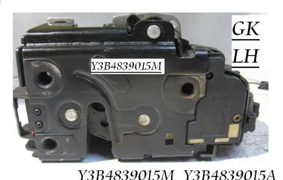 Seat Leon (1M) Rear door lock Y3B4839015M Y3B4839015A