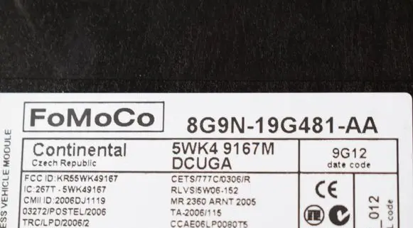 Jaguar XF X250 Central body control module 8G9N19G481AA