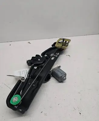 Rear door window regulator with motor