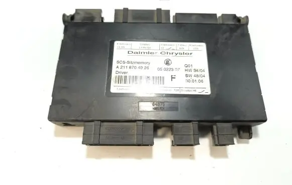 Mercedes-Benz E W211 Seat control module A2118704926 05022307