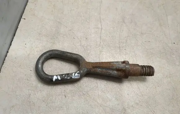 Towing hook eye