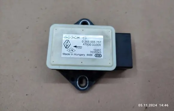 ESP acceleration yaw rate sensor