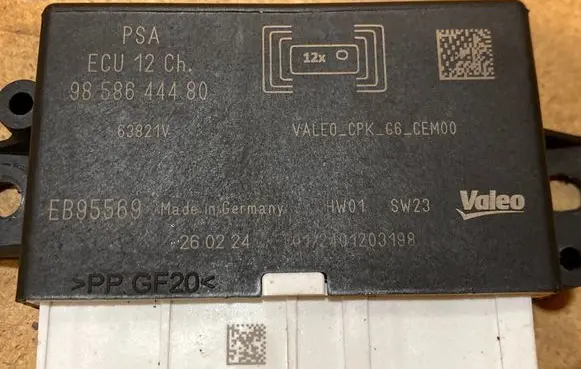 Toyota ProAce City Parking PDC control unit/module 9658644480 12401203198