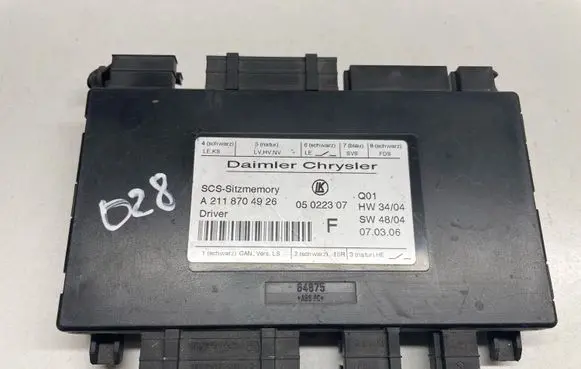 Mercedes-Benz E W211 Seat control module A2118704926 2118704926