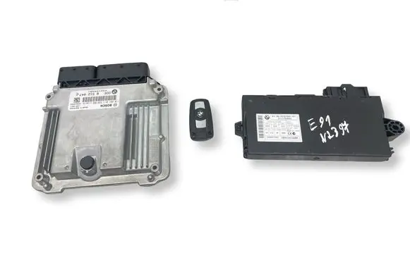 BMW 3 E90 E91 Engine ECU kit and lock set 8512047 0281017520 9237047