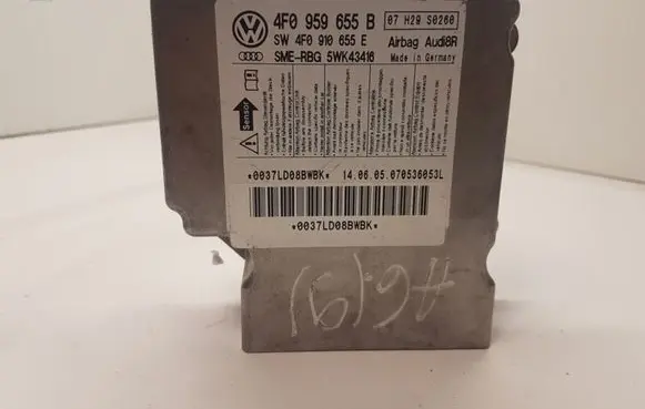 Audi A6 S6 C6 4F Airbag control unit/module 4F0959655B 4F0910655E 5WK43416