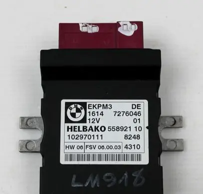 BMW 5 F10 F11 Fuel injection pump control unit/module 7411596