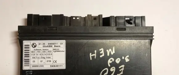 BMW 5 E60 E61 Comfort/convenience module 6969011 5WK49111
