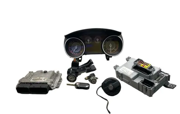 Fiat Punto (199) Engine ECU kit and lock set 4C4280SBM 0281017780 51898963