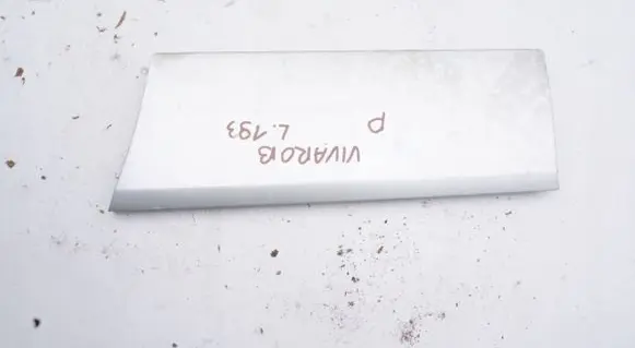Opel Vivaro Rear sill (body part) 