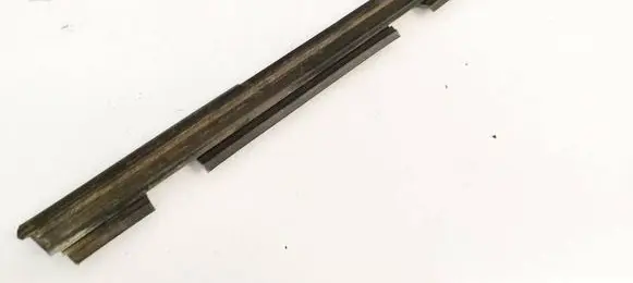 Volkswagen Golf IV Front door glass trim molding 1J4837472B