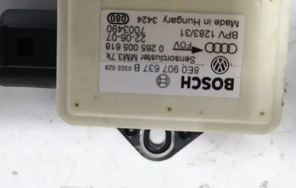 Audi A6 S6 C6 4F ESP acceleration yaw rate sensor 8E0907637B 0265005618