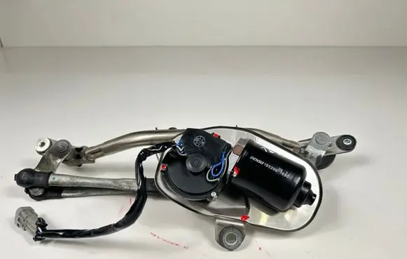 Front wiper linkage and motor
