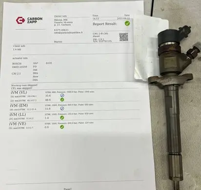 Volvo V70 Fuel injector 0445110259 328480