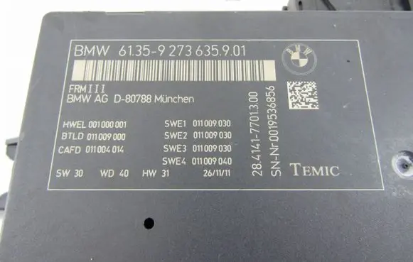 BMW X3 F25 Other control units/modules 9273635901